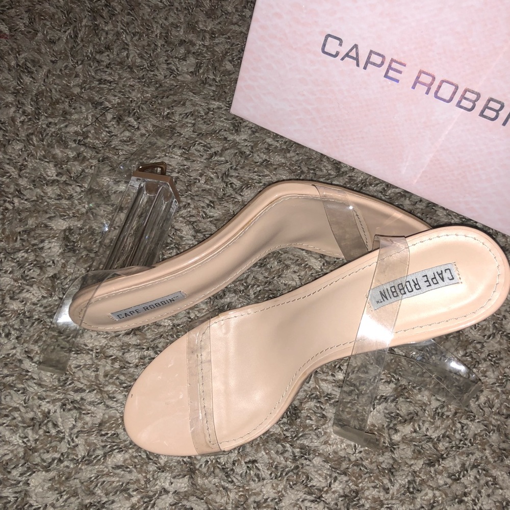 fashion nova perspex heels